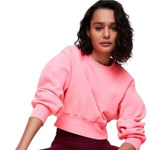 TNA AIRY FLEECE PERFECT Sweatfleece Crew Crop Sweatshirt 2XXS